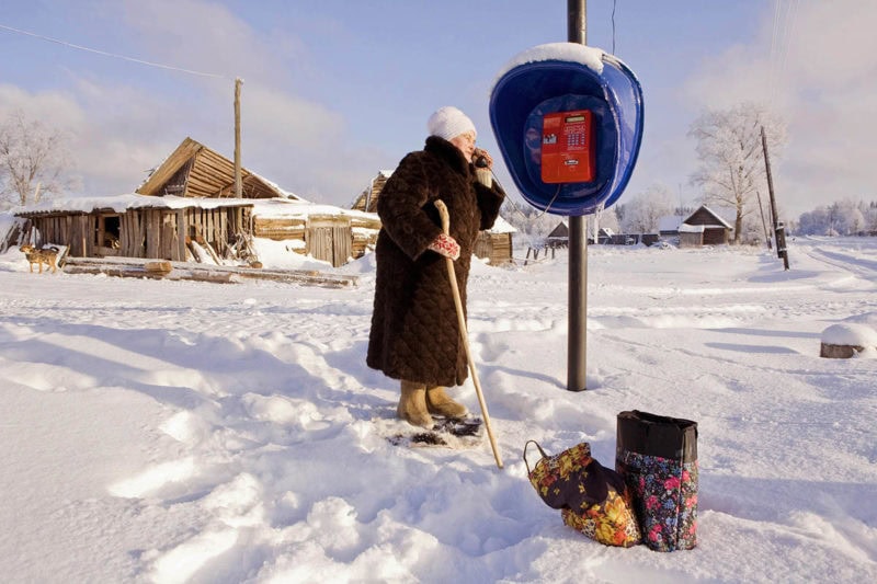 Budushee Zukunft , Ein Dorf Zwischen Moskau Und St. Petersburg Im Winter