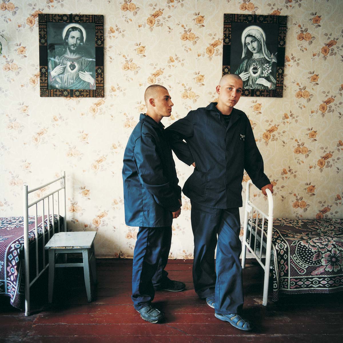 Oleg (on Left) And A Friend ,Juvenile Prison For Boys, Ukraine 2010